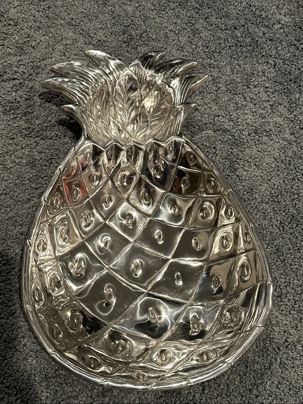 Arthur Court Polished Silver Pineapple Tray